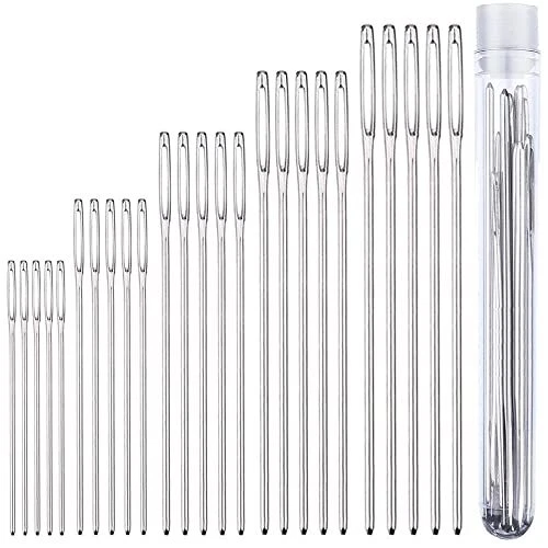 Tapestry darning Needle for Crochet - 5 Sizes Set with Large Eye Blunt Needle...