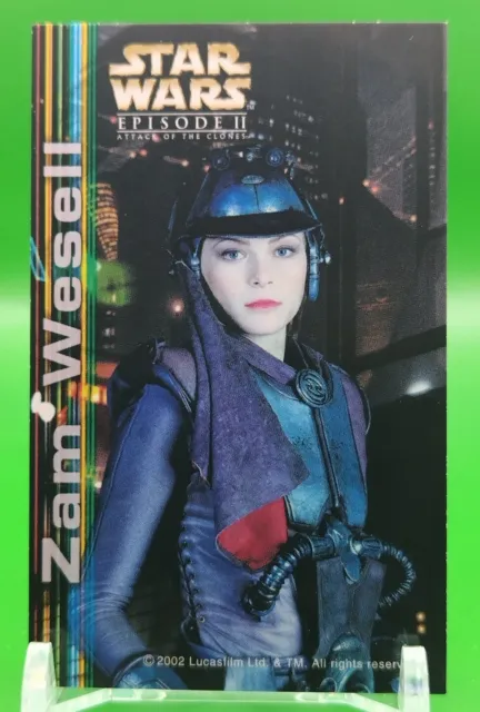 Zam Wesell Star Wars EPISODE II Card 2002 Lucasfilm Ltd. & T.M. Japanese Rare a