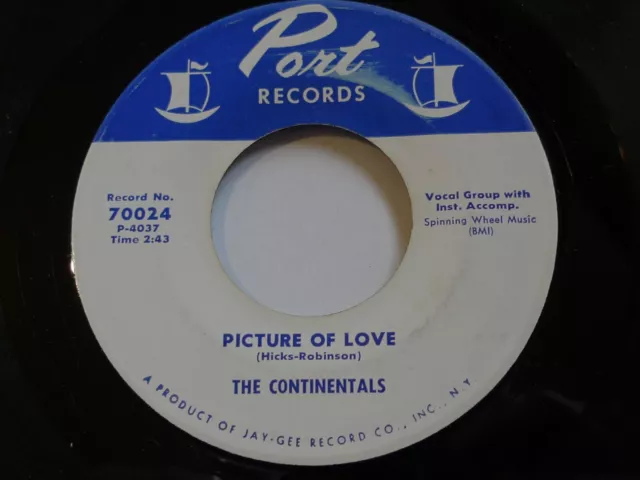 Doowop R&B-The Continentals-Picture Of Love-Port