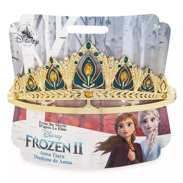 QUEEN ANNA~Gold~Jewel~Costume~TIARA~FROZEN II~NWT~Disney Store~2019 2