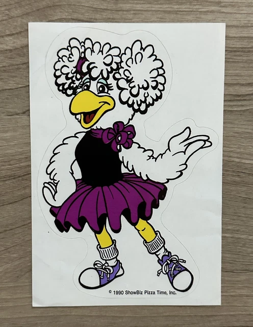 VINTAGE 1990 AUTHENTIC Helen Henny Chuck E Cheese’s Sticker Decal Rare ...