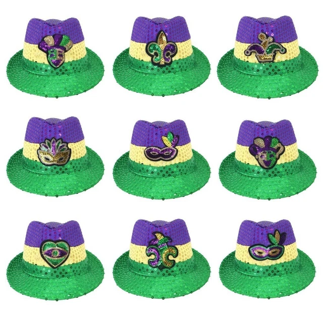 Jazz Rapper Hat SEQUIN HIP HOP Jazz Hat Hip Hop Bucket Cap New Performance Props Kids ...