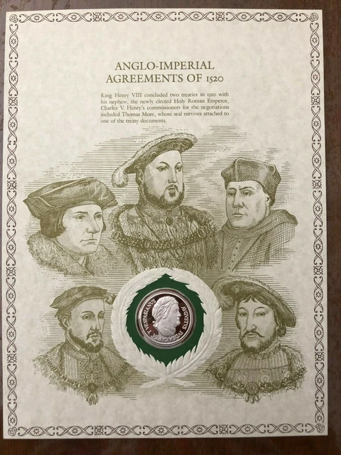 Great Historic Seals Medal Sterling Silver Anglo Imperial Agreement (3341083)