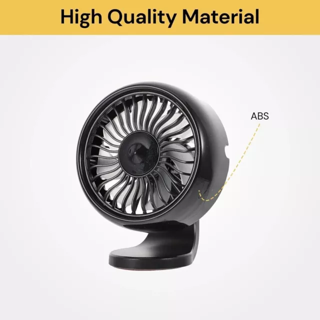 Portable Mini Fan Desk Table Fan Travel Fan USB Rechargeable Fan Car Cooling Fan 3