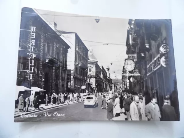 Cartolina Viaggiata "CATANIA Via Etnea"  1958