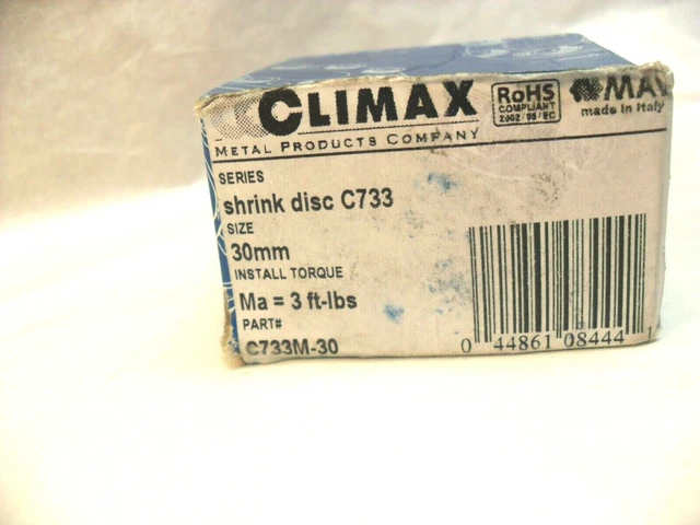 Climax Shrink Disc C733 30mm - C733M-30 nib