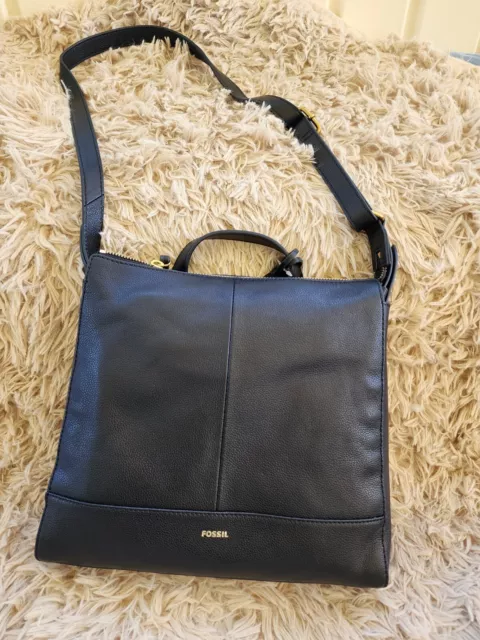 Fossil Elina Small Backpack Shoulder Bag Black