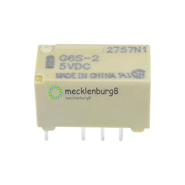 Parts & Spares 10Pcs Original G6S-2 DC5V/12V/24V PCB Mount 2-Pole 8-Pin