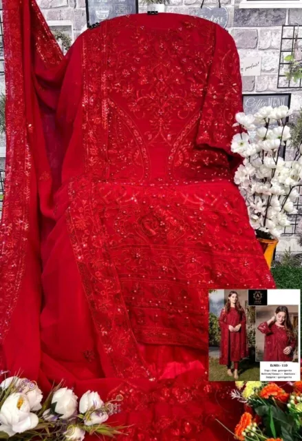 Eid Special New Launching Designer Pakistani Heavy Beautiful Embroidery Suit 024 2