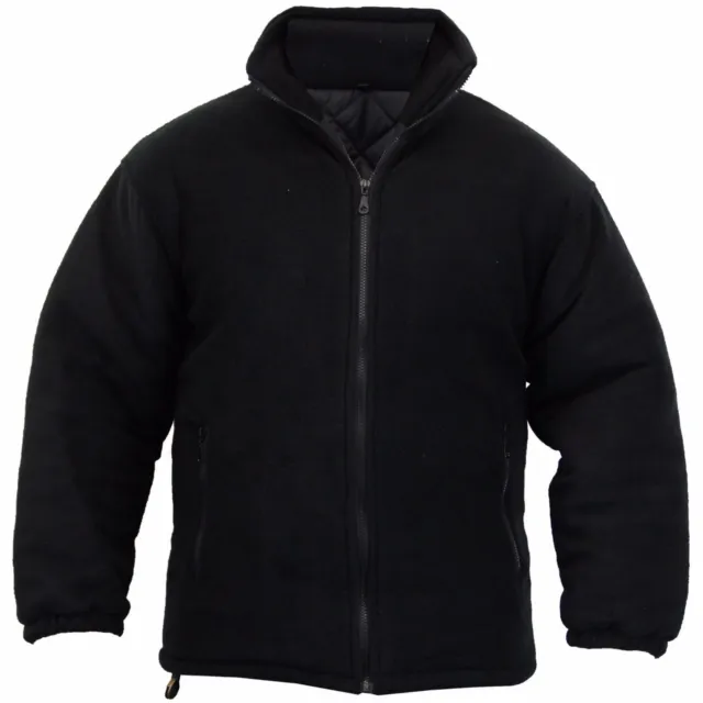 Mens Extra Thick Winter Fleece Heavy Duty Work Jacket Padded Winter Size S - 5Xl 2