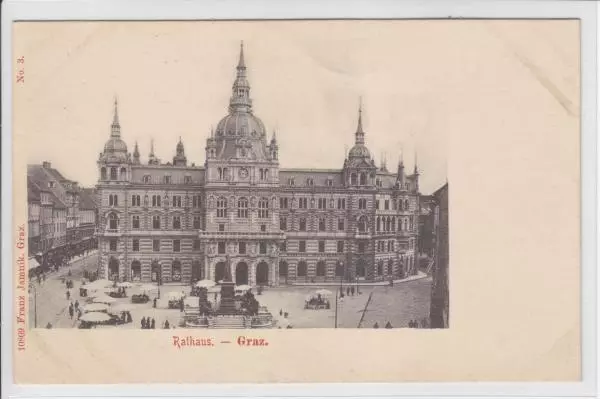 AK Graz, Rathaus, 1900