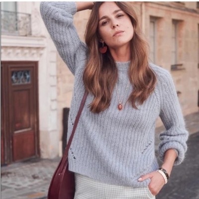 SEZANE DWEE MOHAIR Blend Jumper Sweater 