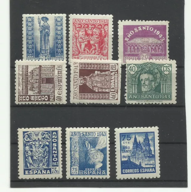 España.sellos Año Compostelano De 1943-44.