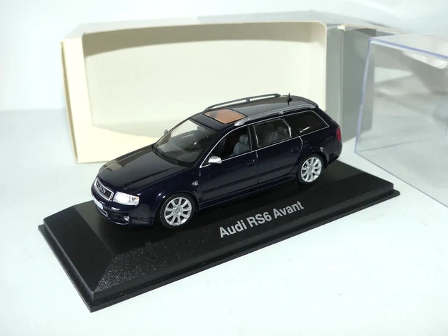 Audi RS6 Avant 2007 Bleu Métallisé, Miniature Maxichamps 1/43, Neuve En Boîte