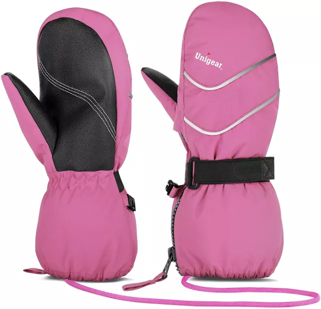 Unigear Kinder Skihandschuhe, Winterskihandschuhe, Thermal Schneehandschuhe 2-4 Jahre