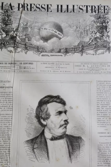  La Presse illustrée : journal hebdomadaire du 13 juillet 1872 au 4 avril 1874