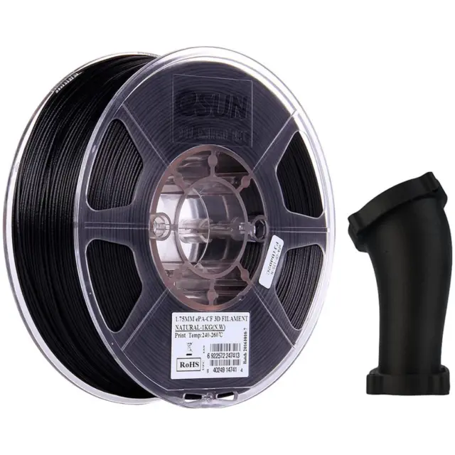 Bulk JAYO 10KG PETG Black 1.75mm Filament 3D Printer 1.1KG Spool  Non-brittle CA