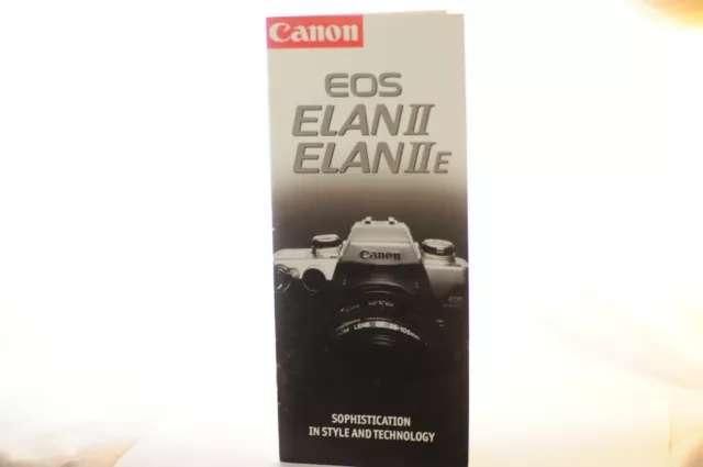 Canon EOS Elan II IIe EOS 50 in Europe dealers brochure from 90's