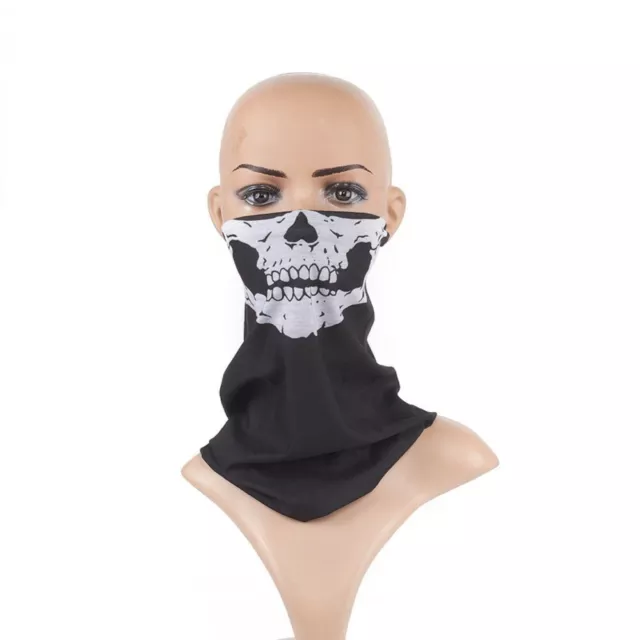 Bandana Totenkopf Farbwahl Maske Skull Sturmhaube Motorrad Rocker Halstuch