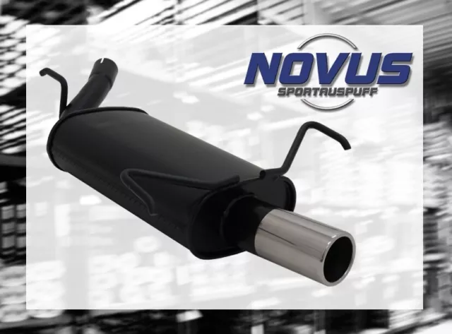 NOVUS Sportauspuff Gruppe N ESD 1x 76 mm für Opel Corsa C