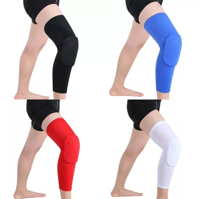 Knee Thigh Sleeve Brace Support Pad Protector Basketball Gym Sports Running AU