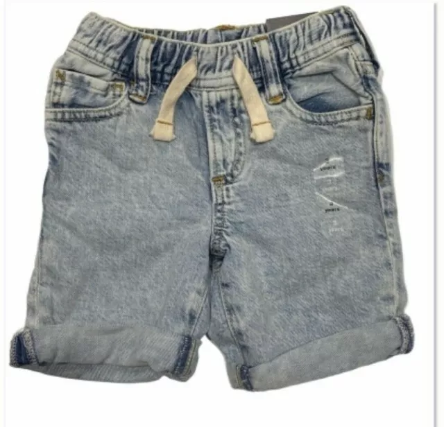 NWT GAP Baby Boys Denim Shorts 18-24 months-2T-3T-4T Elastic Waist Drawstring