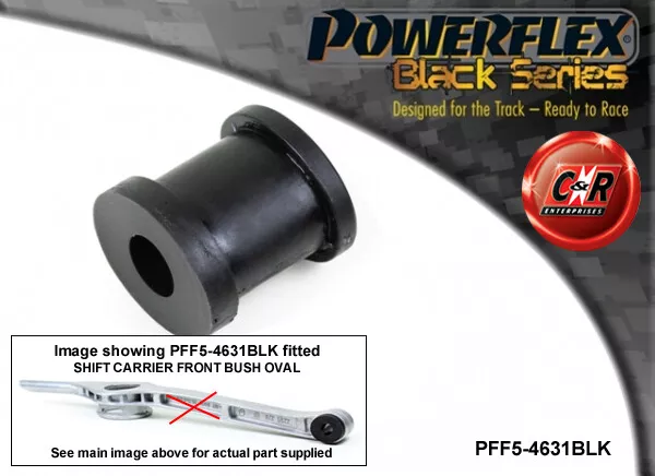 Powerflex Black Shift Arm Front Bush Oval Für BMW E38 7 Serie 94-02 PFF5-4631BLK