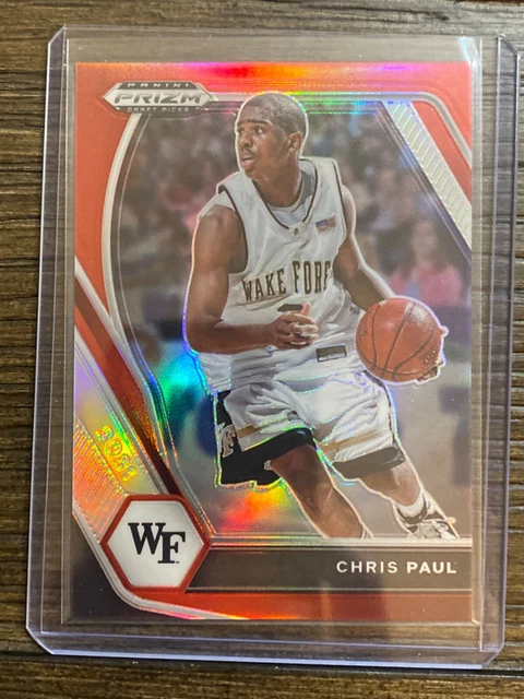 Chris Paul 2021-22 Panini Prizm Draft Picks Red Prizm /299 Wake Forest