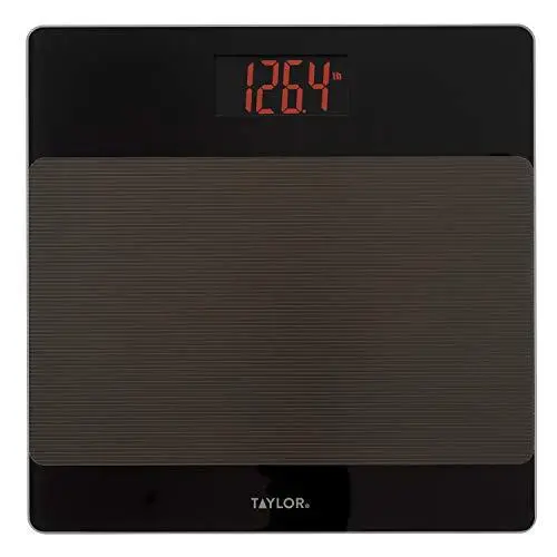 Taylor Precision Products Glass Digital Bathroom Scale with Sure-Foot Slip Resis