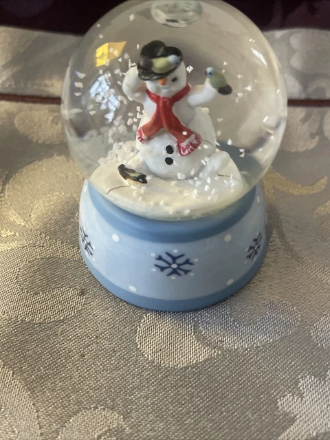 4er Set Schneekugeln Mit Schneemann-Motiv - Winterliche Dekoration