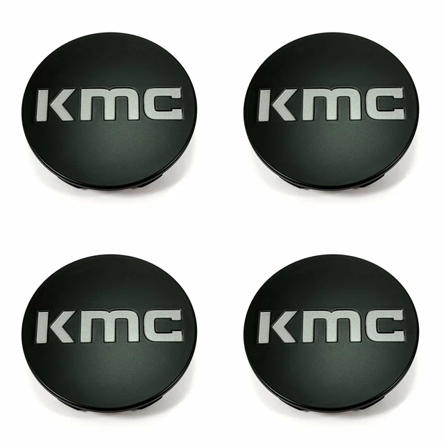 4 KMC Wheels S-Black Wheel Center Hub Caps for 5/6Lug KM702 Duece KM702 Deuce