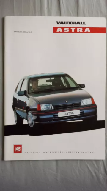 Vauxhall Astra range brochure 1990 Ed 1