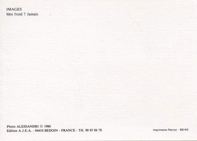 Cpsm / Postcard / Cat / Cat / Illustrator Alessandri Me Cold? Never 2