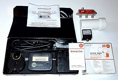 INVERTO White Tech 1DLP-40SL LNB TONER XGHS-3B kit cercatore satellitare SAT CONN 