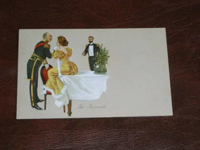 Original Art Nouveau Glamour Postcard - Military - The Favourite.