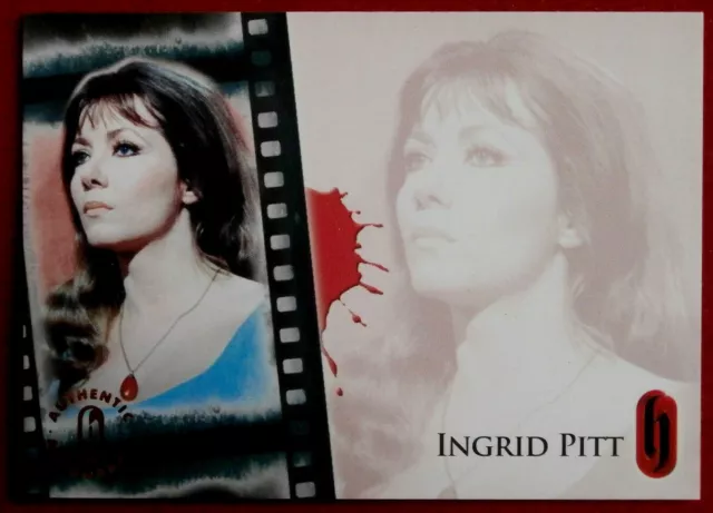 Hammer Horror Series 1 - INGRID PITT - UNSIGNED Autograph Card HA10-B1 - 2007