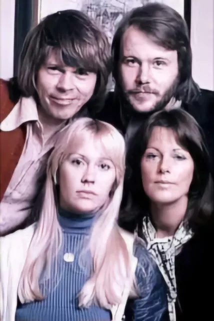 Iconic  Large Photo ABBA  Good Condition