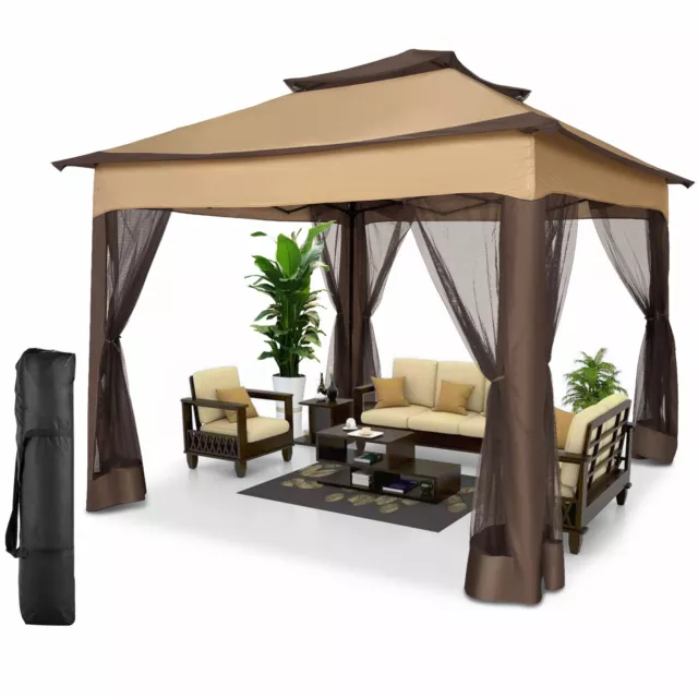 Partyzelt Pavillon 3,3x3,3m 3x4,5m UV Schutz Gartenzelt  Faltbar & Wasserdicht