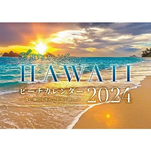 WALL CALENDAR 2024 Japan HAWAII Beach 25.7 x 36.4 x 0.4cm 37.99 PicClick