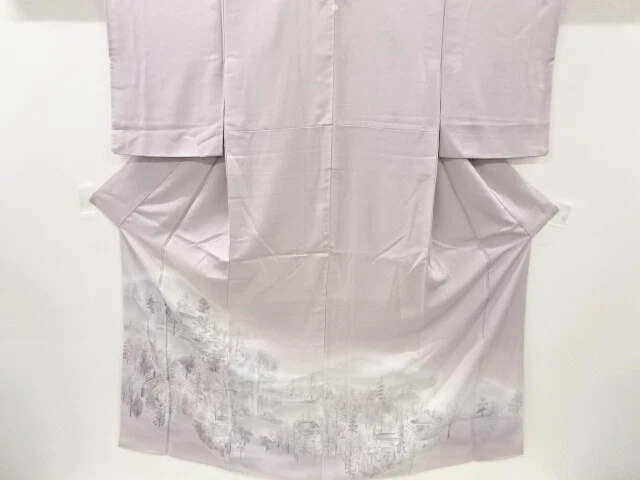 6384400: Japanese Kimono / Vintage Iro-Tomesode / Scenery / Artist Work