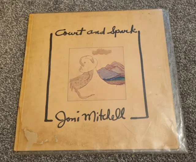 joni mitchell court and spark vinyl lp album Asylum 1974