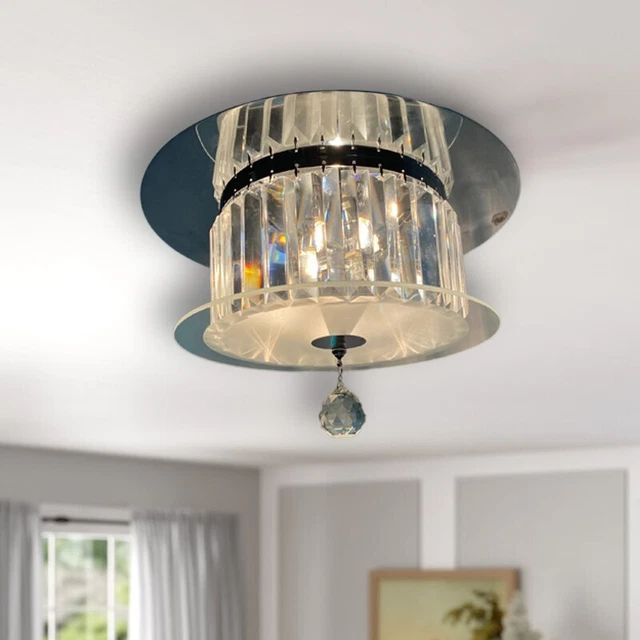 Lampshade Ceiling Pendant Light Shade Acrylic Crystal Easy Fit Chandelier Modern