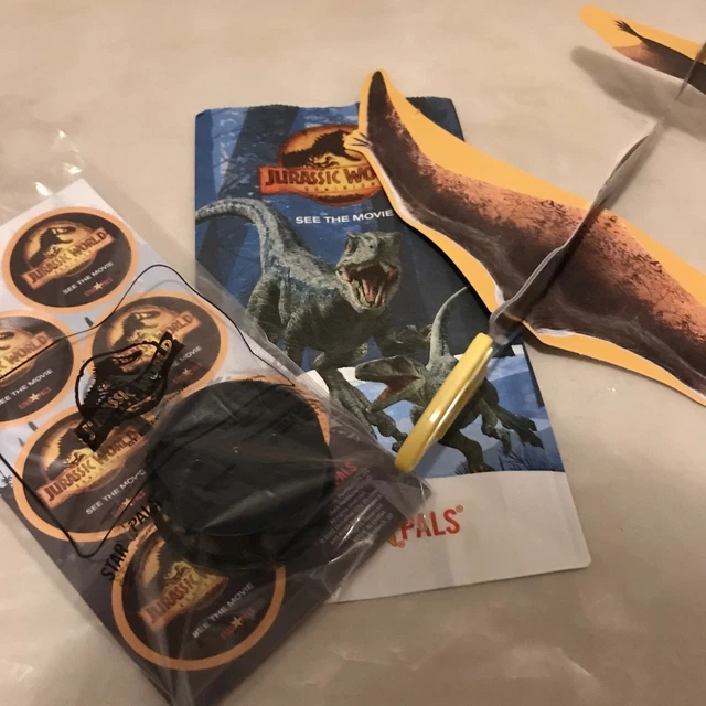 2 JURASSIC WORLD Dominion Carls Jr Hardees Kids Toys Match Game