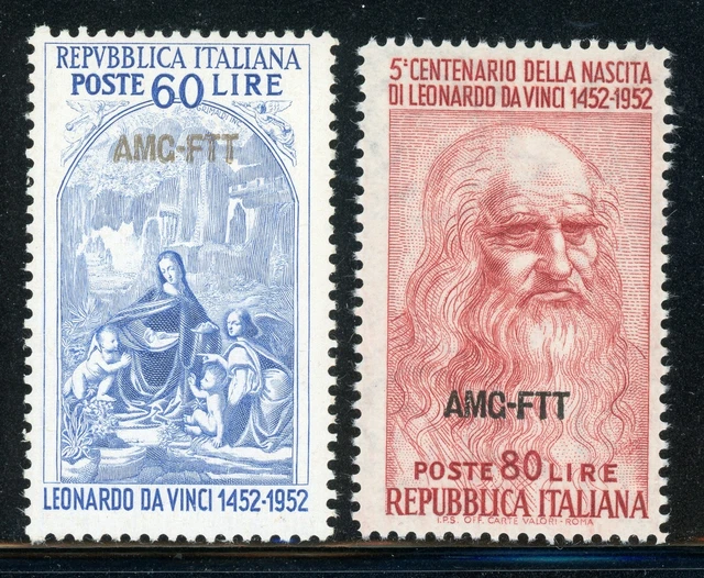 AMG-FTT Trieste MNH: Scott #163-164 Leonardo da Vinci Issue CV$7+
