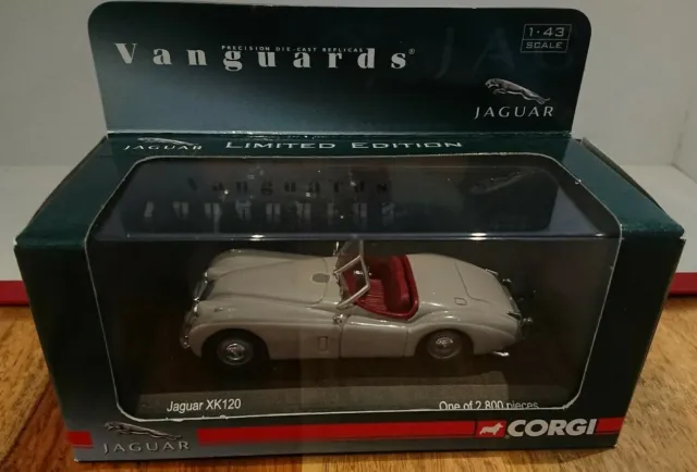 Corgi Vanguards VA05905 Jaguar XK120 Lavender Grey Ltd Edition of 2800