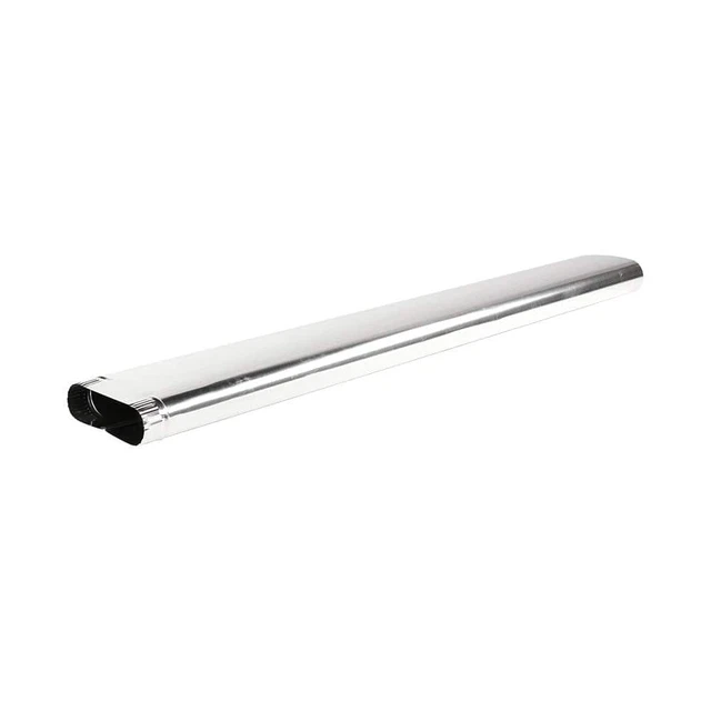 6 in. x 5 ft. Oval Duct Pipe Galvanized Steel Air Supply Register In Wall HVAC