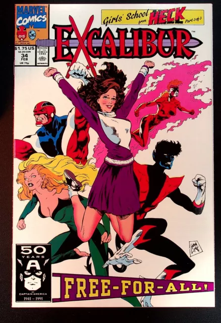 Excalibur (Marvel) #34 Feb-1991 [499] Direct