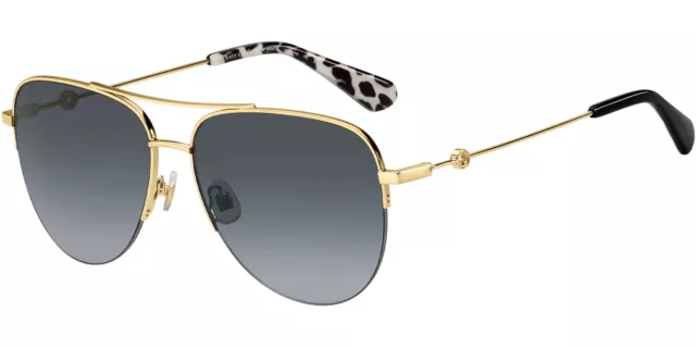 Kate Spade Maisie Women's Gold-Tone Semi-Rimless Aviator Sunglasses - 0807 9O