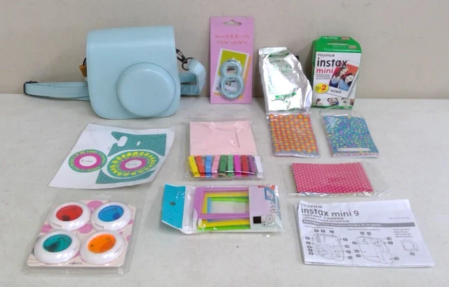 Fujifilm Instax Mini 9 - Camera Accessories - Huge Kit! Case-Frames-and More