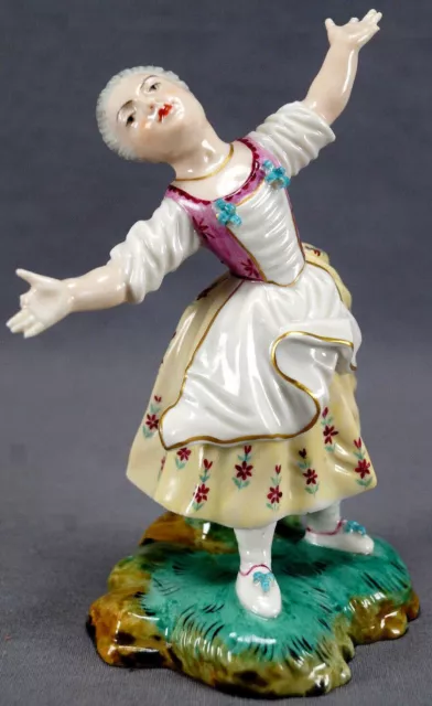 Early 20th Century Hochst Style Hand Painted Female Figurine Circa 1902 - 1904